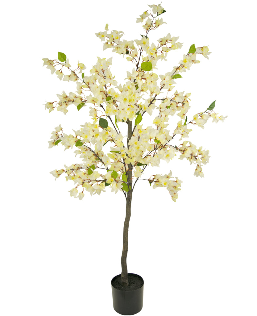Mooie witte kunstplant bougainvillea 150 cm