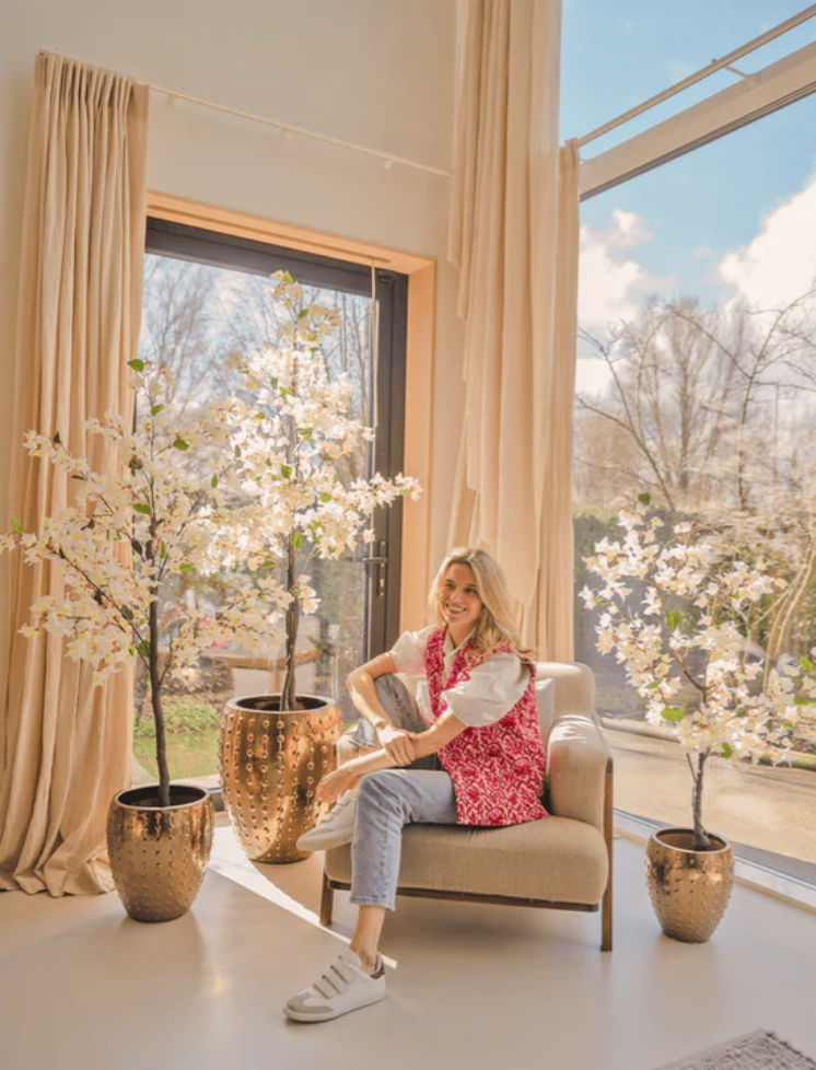 Kunstplant Bougainvillea 180 cm wit