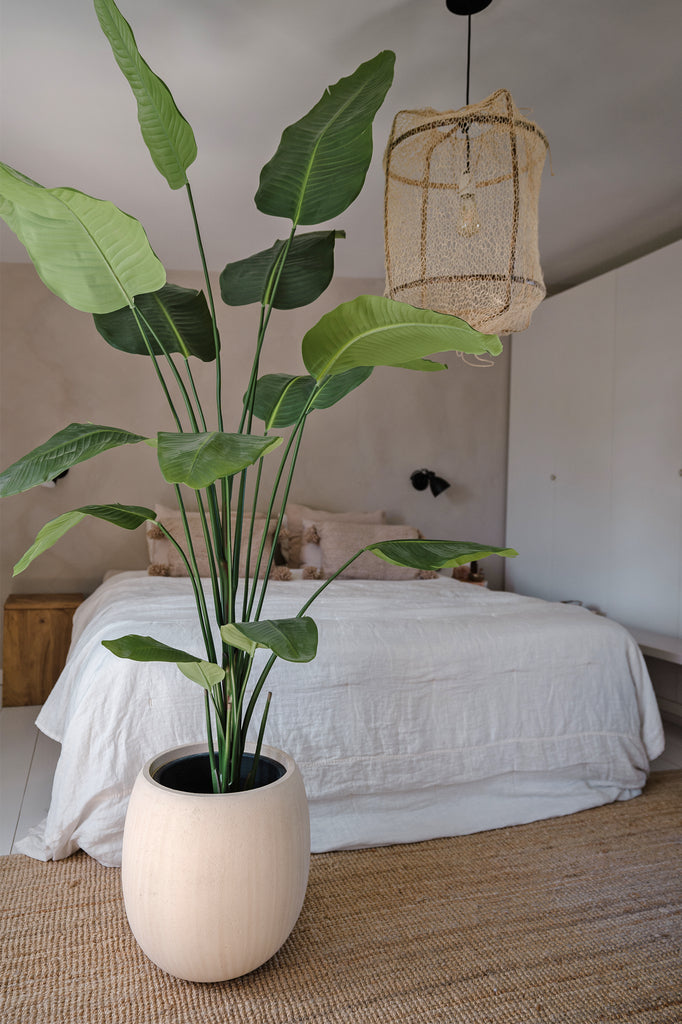 Mooie nep Strelitzia plant voor in huis