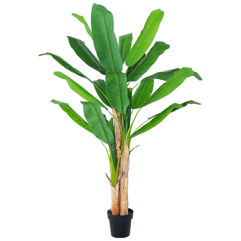 Bananenplant kunstplant 160 cm - 2 stammen