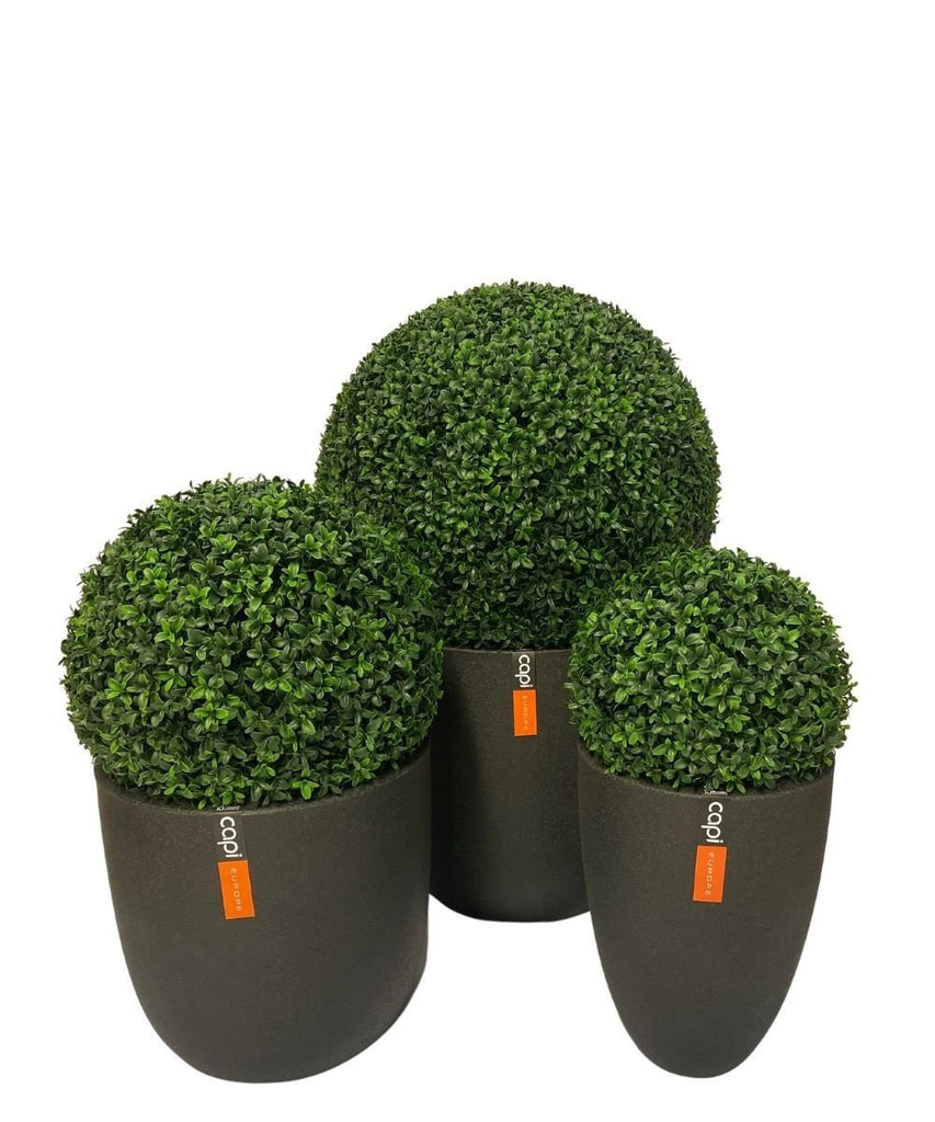 Decoratieve kunstmatige buxus bal voor terras