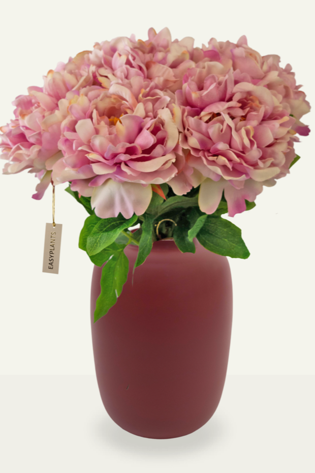 Kunstboeket Peony Light Pink 39 cm