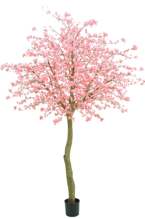 Roze kunstboom met prachtige kersenbloesem
