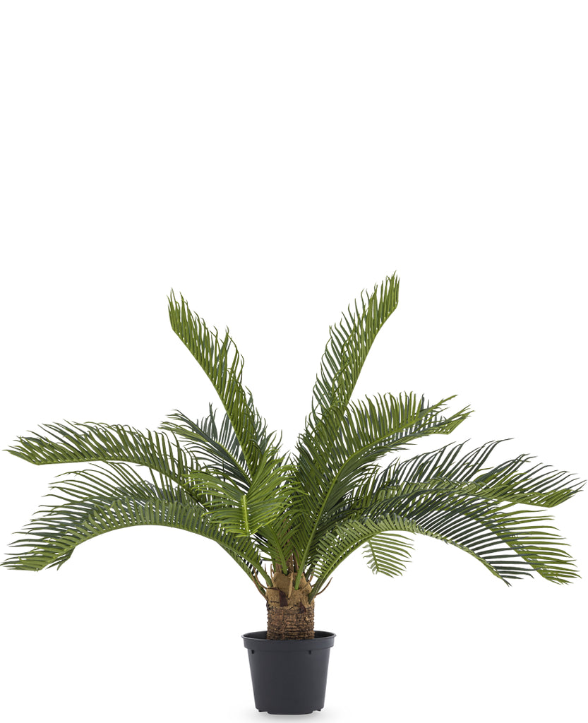 Kunstpalm met baby cycus van 45 cm