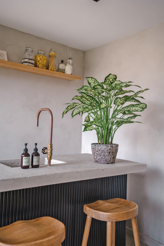 Realistische nep Dieffenbachia plant voor decoratie