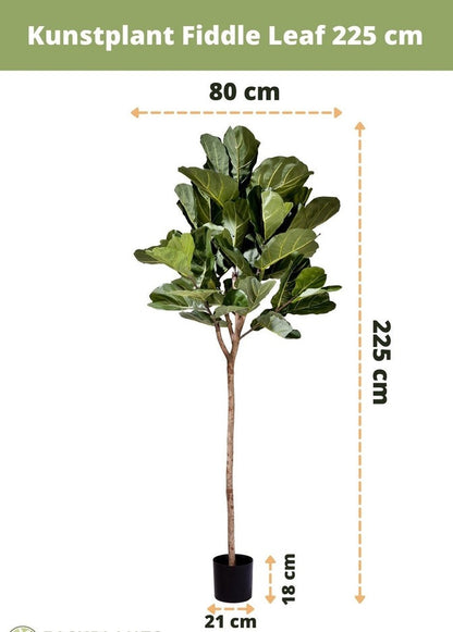 Realistische kunstplant van 225 centimeter hoog