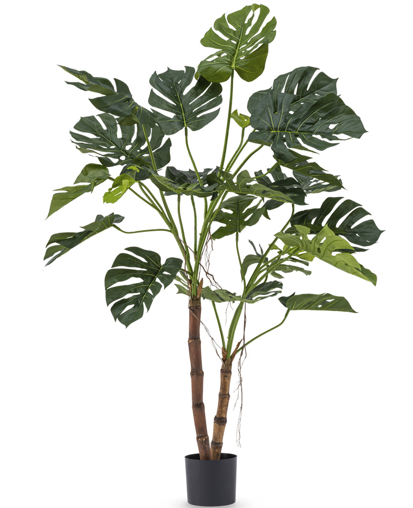 Kunstplant monstera op hoge stam